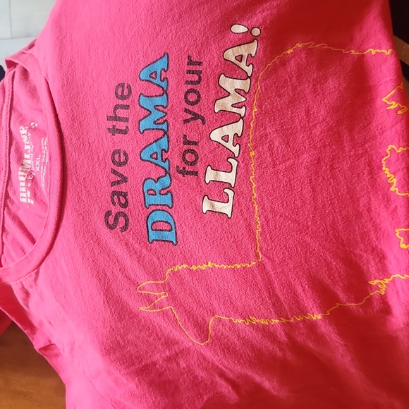 Pink Drama-Llama Tee (XXL) $4.99 Shipping!! - Picture 4 of 4